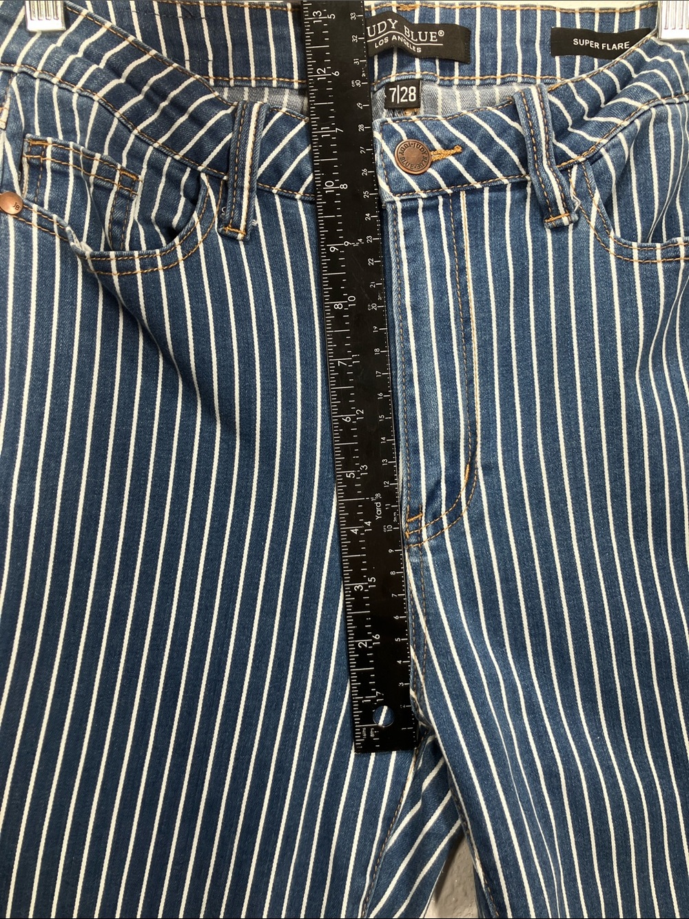 Judy Blue Ultra High Rise Super Flare Jeans - Picture 5 of 7